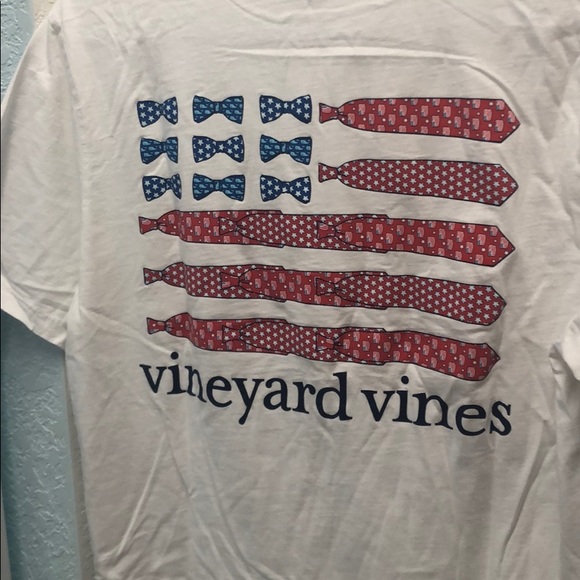 Vineyard Vines Men’s American Flag t shirt - Picture 1 of 3